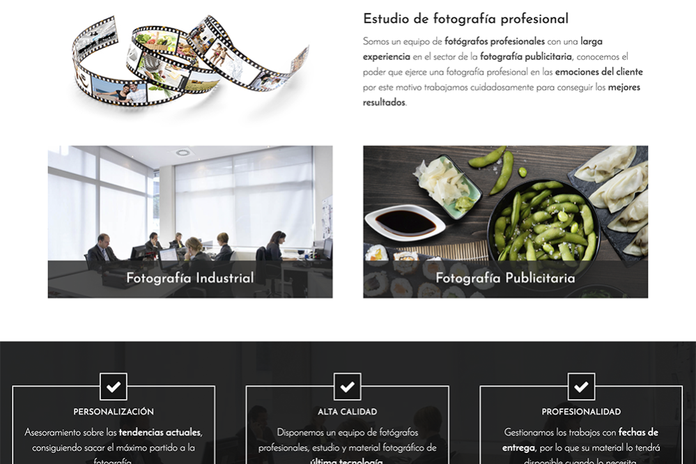 nueva web Angular Fotografía